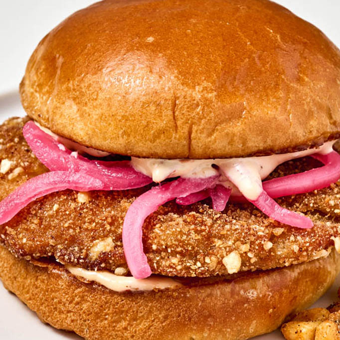 Elote-Inspired Fried Chicken Sandwich